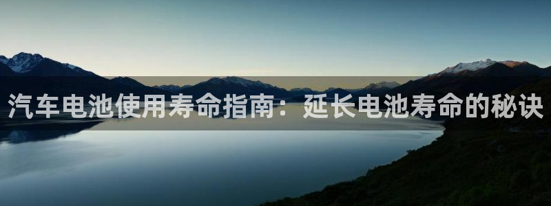优发国际是大平台吗还是小平：汽车电池使用寿命指南：延长电池寿命的秘诀