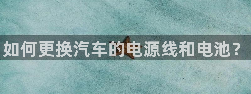 优发国际客服联系方式是什么：如何更换汽车的电源线和电池？