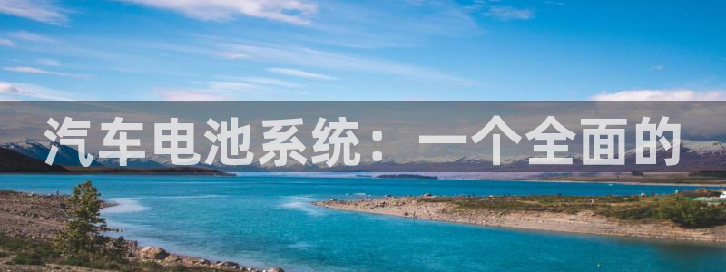 优发国际的官网是什么软件：汽车电池系统：一个全面的